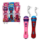 Microfone Infantil Sai Voz Toca Musica Brinquedo Menina