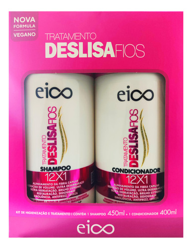 Eico Kit Shampoo E Condicionador Deslisa Fios