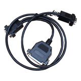 3 Cables Usb Impresora Dell Y Null Modem Serial Rs232 Usados