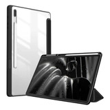 Case Magnética Acrílico Anti Riscos Para Galaxy Tab S7 Plus