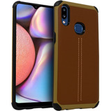 Funda Tpu Tipo Piel Case Para Samsung Galaxy A10s Sm-a107m