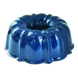 Nordic Ware Formed Bundt Pan, 12 Tazas, Azul Marino