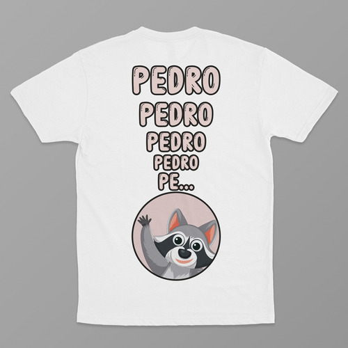 Playera Pedro Mapache Bailando Tiktok Fireskull Original