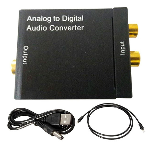Conversor Audio Jack Rca Analogico A Digital Optico Toslink
