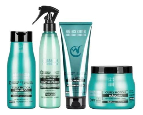 Hairssime Kit Sh, Cowash, Revitalizador Y Masc Curly Motion