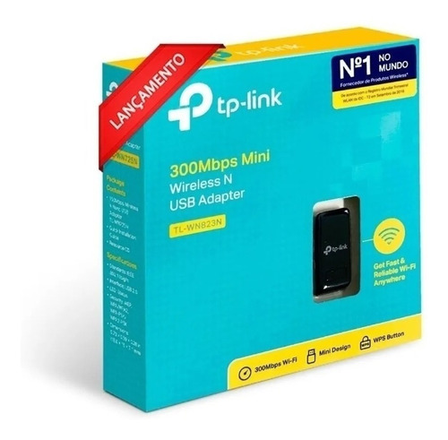 Mini Adaptador Usb Wireless Tp-link N300mbps Tl-wn823n