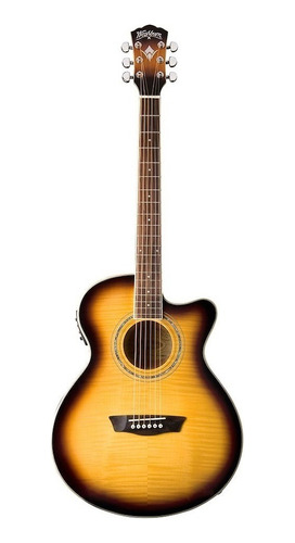 Guitarra Electroacústica Washburn Ea15 Atb Sunburst