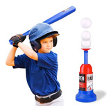 Set Bate Beisbol Con Lanzador De Pelota Juguete Niños