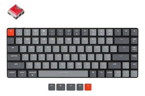 Teclado Keychron K3 V2 Óptico Bluetooth Retroiluminado