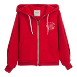 Campera Niña Wanama Delfina Frisa Rojo