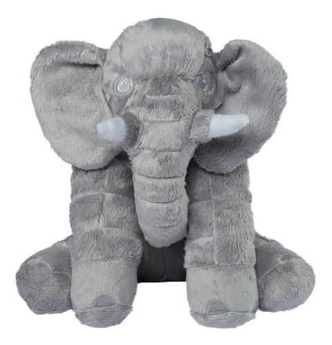 Almofada Elefante Pelúcia Travesseiro Bebê Antialérgico 80cm