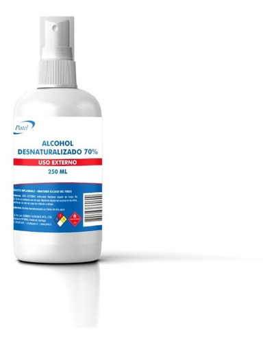 Alcohol Desnaturalizado Al 70% Spray 250cc