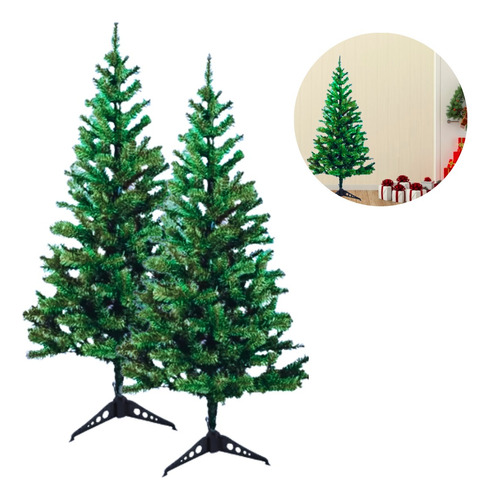 Arvore De Natal Pinheirinho 1,20 Metros 110 Galhos Decoração Cor Verde