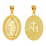Colgante Con Medalla Milagrosa De La Virgen María Católic.