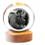 Lámpara Led 3d Con Foto - Esfera De Cristal Personalizada