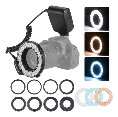 M Hd-130 Macro Led Flash Luz Pantalla Lcd 3000-15000k