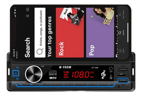 Auto Radio Bt Com Suporte De Celular App Conect Tipo Pioneer