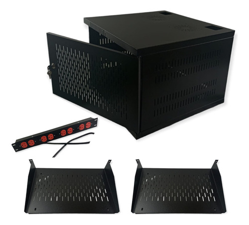 Gabinete Para Rack 7ur Fondo 51 + Kit Accesorios