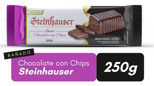 Budin Premium Steinhauser Chips De Chocolate Bañado 250 G