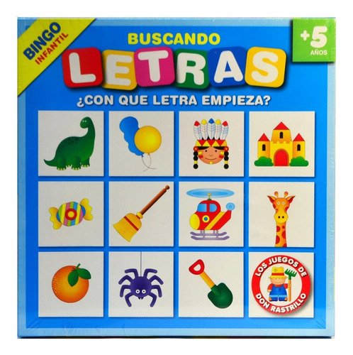 Buscando Letras Bingo Don Rastrillo Ruibal Juego Niños 