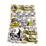 Calco Calcomania Sticker Cafe Custom Metal Mulisha Motos