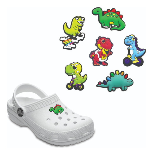 18 Pines Broches Para Crocs De Dinosaurios Shoe Charm