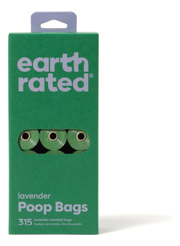 Bolsas Biodegradables Earth Rated Lavanda P/ Heces 21 Rollos