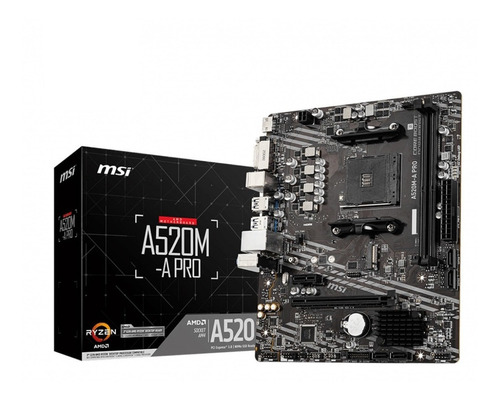 Tarjeta Madre Msi A520m-a Pro Amd Am4 Micro Atx