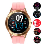 Relógio Smartwatch Feminino Touch Screen Fit Dourado