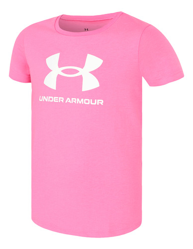 Playera Under Armour Casual Niña Rosa