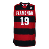 Regata Flamengo Vermelho E Preta Listrada Licenciada