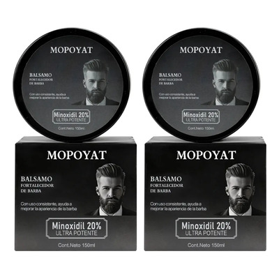2pcs Balsamo Para Crecer La Barba Al 20%,engrosamiento Y Crecimiento Del Vello De La Barba 300g | Meses sin interés