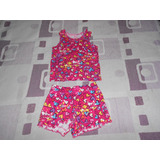 Conjunto Musculosa Y Short Beba Talle 9- 12 Meses