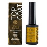 Top Coat Gold Volia 9g Dourado Selante Para Unha