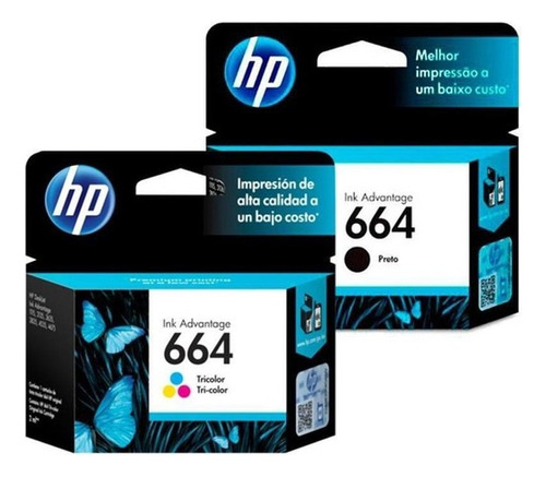 Cartuchos Hp 664 Negro Y 664 Color Originales