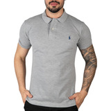 Camisa Polo Masculina Básica Slim Algodão Piquet