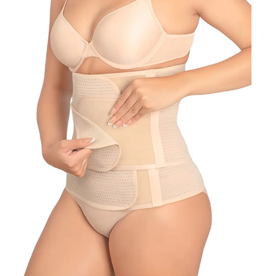 Faja Postparto Triple Banda Ajustable Alivia Dolor Espalda Color Nude Talla L\u002FXL | Meses sin interés