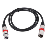 3pin Xlr Cable Macho A Hembra M/f Cable De Audio Blindado Ca
