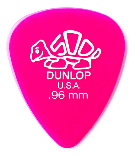 Púas Delrin 500 0.96 Pack X 12 Unidades Jim Dunlop 41r 0.96 Color Rosa Chicle