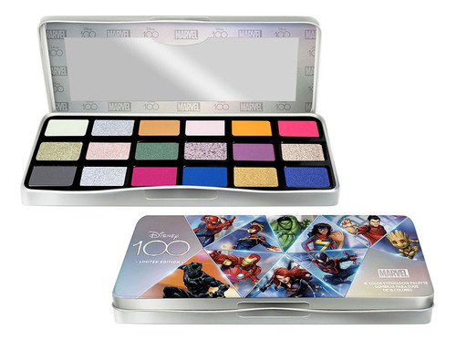 Paleta - Set De Sombras Disney Marvel 18 Tonos Original