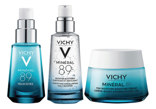 Kit Skincare Vichy Mineral 89 Fortificador Hidratante 