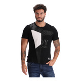 Playera Negra De Hombre Texturizada Con Puntos Boy London