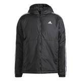 Jaqueta adidas Puffer 3 Stripes Preta Masculina Original