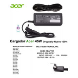 Cargador Original 100% Acer Aspire 45w 19v 2.37a 5.5x1.7mm