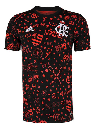 Camisa Flamengo adidas Pré-jogo 2022 Hd3871