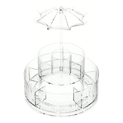 Organizador De Maquillaje Acrílico Giratorio 360° Transparente | MercadoLibre