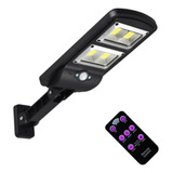 Luz De Calle Led Solar De 64 Cob, Impermeable, Control Remot