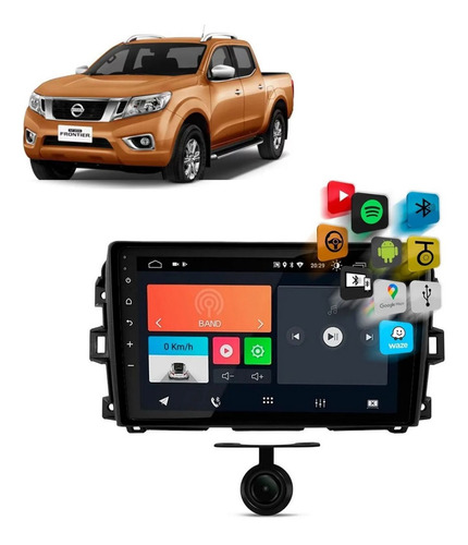 Central Multimídia Android Nissan Frontier 2017-21 4+64gb 9p