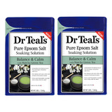 Dr Teal's Epsom Salt Matcha - Soluc 3 Pound (pack Of 2) Drtl