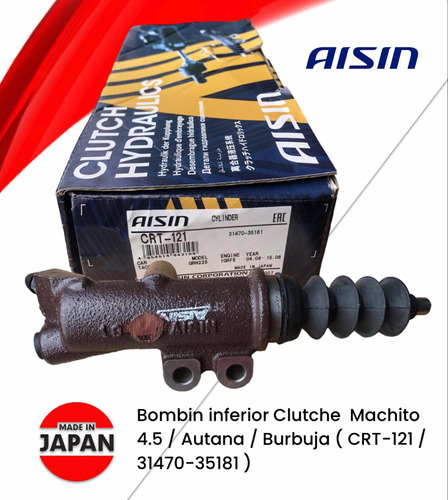 Bombin Inferior Clutche Toyota 4.0 Machito Aisin 100% Japan Foto 3